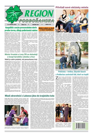 Obálka e-magazínu Region Podbořanska 19/2015