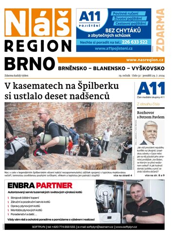 Obálka e-magazínu Náš Region - Brno 31/2024