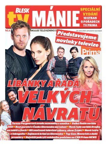 Obálka e-magazínu Blesk Tv manie 24.8.2024