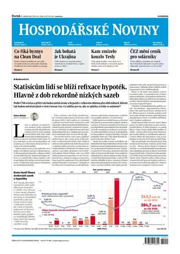 Obálka e-magazínu Hospodářské noviny 041 - 27.2.2025