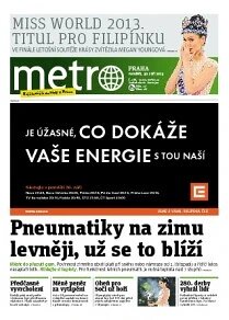 Obálka e-magazínu deník METRO 30.9.2013