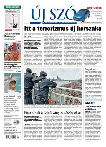 Obálka e-magazínu Új Szó 1.8.2016