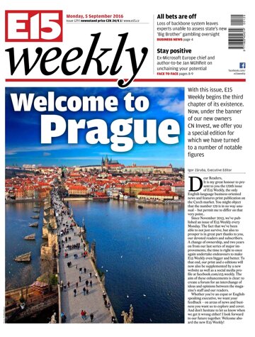 Obálka e-magazínu E15 weekly 129