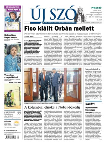 Obálka e-magazínu Új Szó 8.10.2016