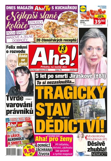 Obálka e-magazínu AHA! 5.4.2018