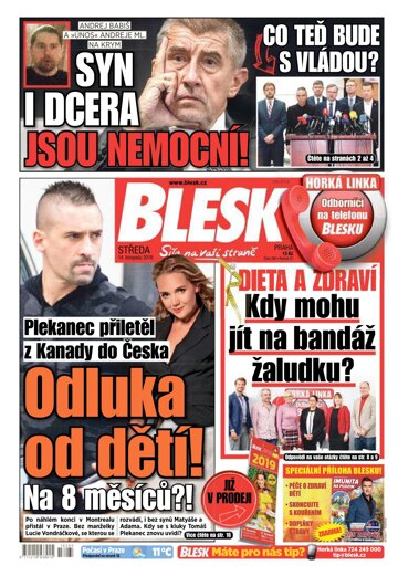 Obálka e-magazínu Blesk 14.11.2018