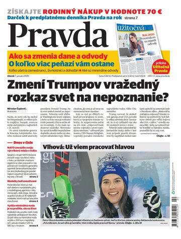 Obálka e-magazínu Pravda Dennník 7. 1. 2020