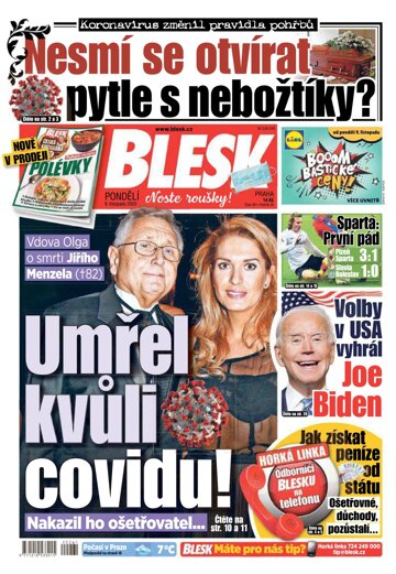 Obálka e-magazínu Blesk 9.11.2020