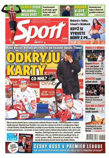 Obálka e-magazínu Sport 29.12.2021