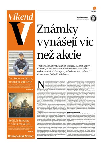 Obálka e-magazínu Hospodářské noviny - příloha Víkend 149 - 2.8.2024 Víkend