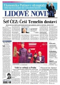 Obálka e-magazínu Lidové noviny 6.2.2014