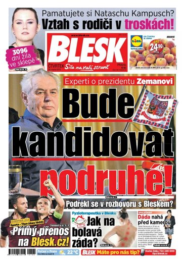 Obálka e-magazínu Blesk 20.8.2015