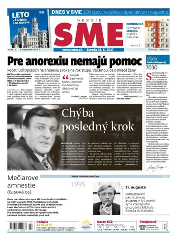 Obálka e-magazínu SME 31.5.2017