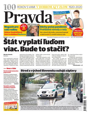 Obálka e-magazínu Pravda 15. 10. 2020