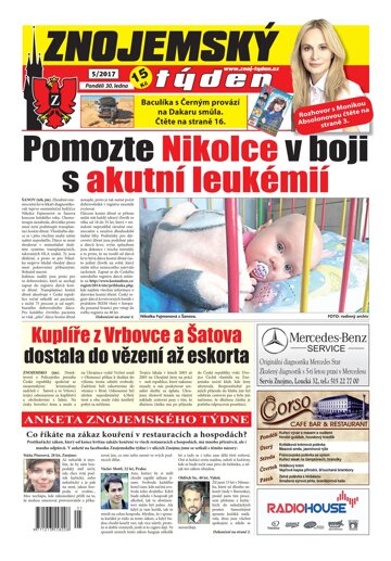 Obálka e-magazínu Znojemský týden 5/2017