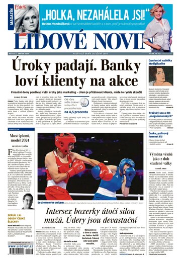 Obálka e-magazínu Lidové noviny 2.8.2024