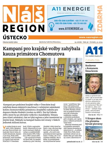 Obálka e-magazínu Náš Region - Ústecko 36/2024