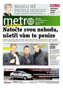 Obálka e-magazínu deník METRO 19.11.2013