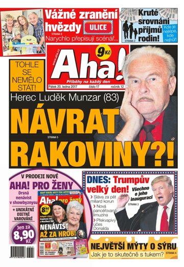 Obálka e-magazínu AHA! 20.1.2017