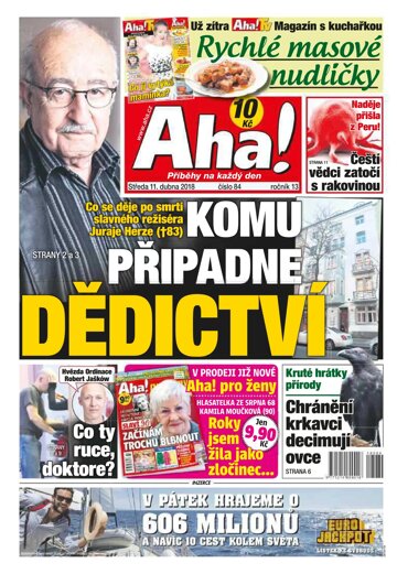 Obálka e-magazínu AHA! 11.4.2018