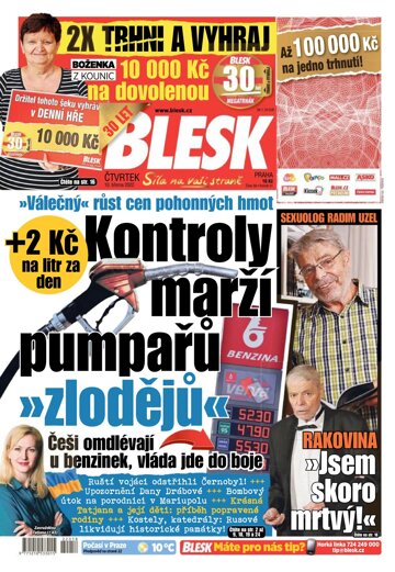 Obálka e-magazínu Blesk 10.3.2022