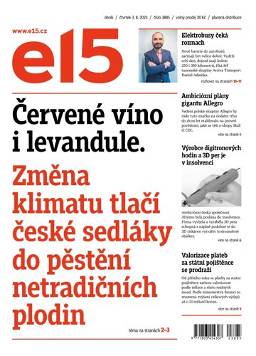 Obálka e-magazínu E15 3.8.2023