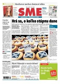 Obálka e-magazínu SME 18.9.2014