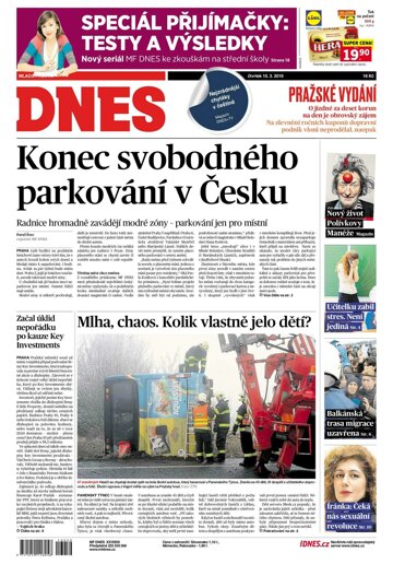 Obálka e-magazínu MF Dnes 10.3.2016