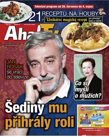 Obálka e-magazínu AHA! Tv - 28.7.2016