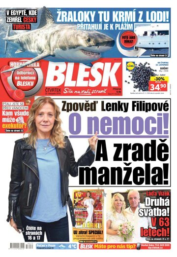 Obálka e-magazínu Blesk 22.11.2018