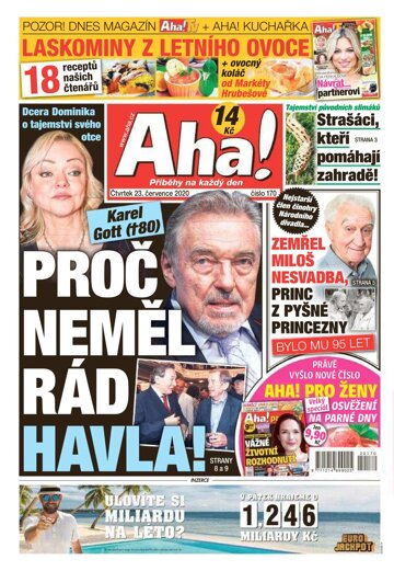 Obálka e-magazínu AHA! 23.7.2020