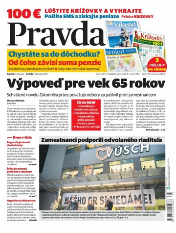 Obálka e-magazínu Pravda 6. 2. 2021