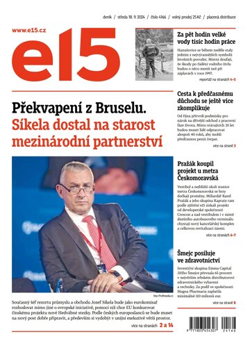 Obálka e-magazínu E15 18.9.2024