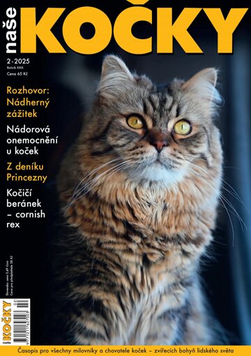 Obálka e-magazínu Naše kočky 2/2025