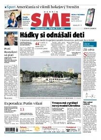 Obálka e-magazínu SME 23.5.2014