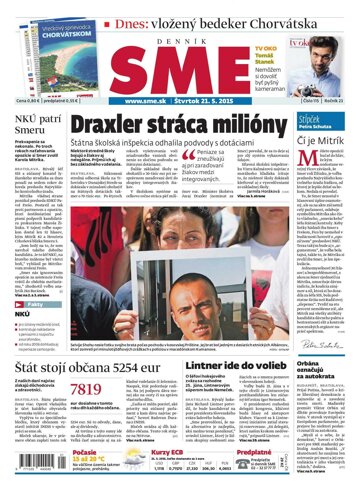 Obálka e-magazínu SME 21.5.2015