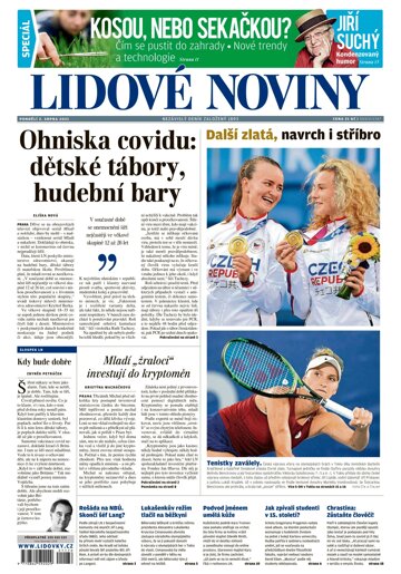 Obálka e-magazínu Lidové noviny 2.8.2021