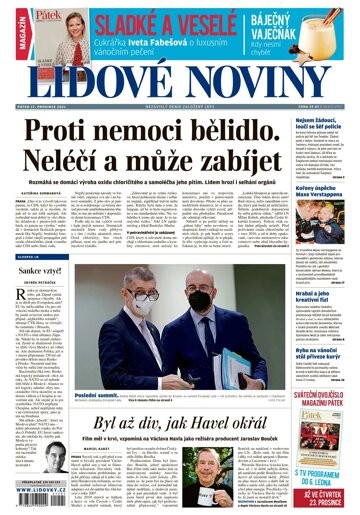 Obálka e-magazínu Lidové noviny 17.12.2021