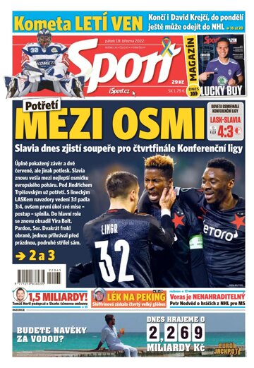 Obálka e-magazínu Sport 18.3.2022