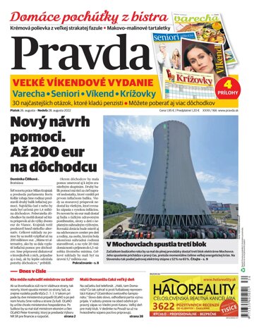 Obálka e-magazínu Pravda 26. 8. 2022