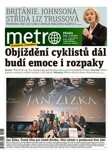 Obálka e-magazínu deník METRO 6.9.2022