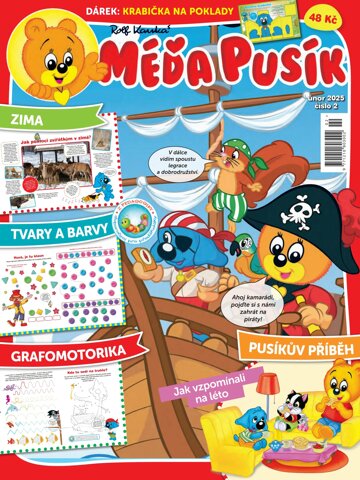 Obálka e-magazínu Méďa Pusík 2/2025