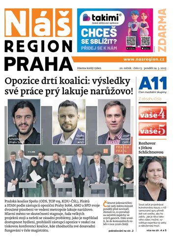 Obálka e-magazínu Náš Region - Praha 13/2025