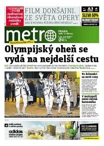 Obálka e-magazínu deník METRO 27.9.2013