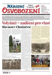 Obálka e-magazínu Národní Osvobození 8/2014