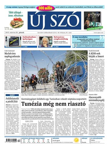 Obálka e-magazínu Új Szó 20.3.2015