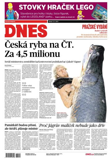 Obálka e-magazínu MF Dnes 13.5.2015