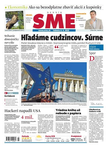 Obálka e-magazínu SME 6.6.2015