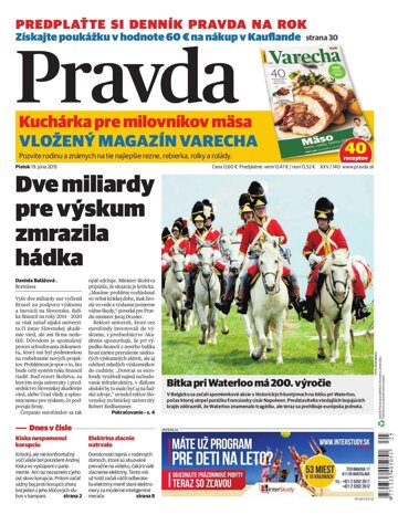 Obálka e-magazínu Pravda 19. 6. 2015