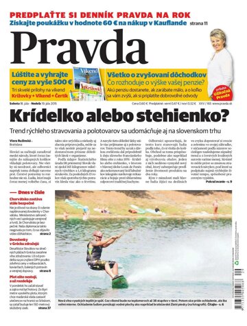 Obálka e-magazínu Pravda 18.7.2015